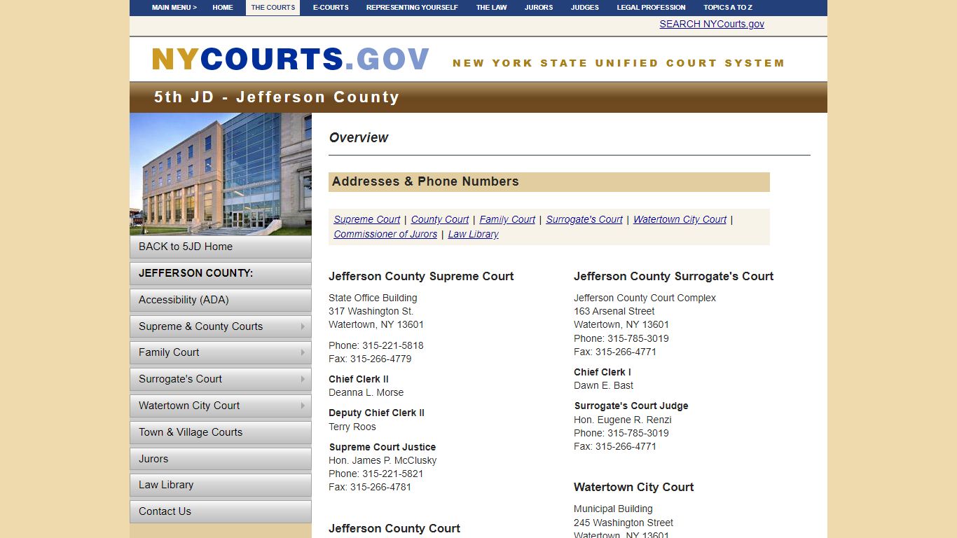5th JD - Jefferson County HOME | NYCOURTS.GOV